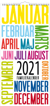 Familiekalender trendart 2021 22 x 43 cm Mayland