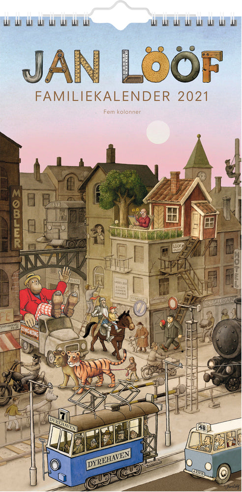 Familiekalender jan lööf  2021 22 x 43 cm Mayland