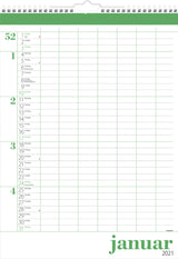 Familiekalender stor 7 kol. 2021 34 x 48 cm Mayland