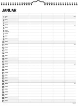 Familiekalender 29,5 x 39 sort/hvid 5 kol. 2021 Mayland