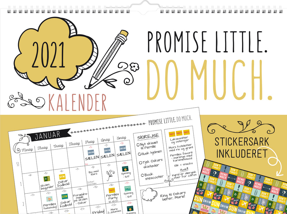 Familiekalender doodle 2021 Mayland