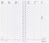 Week planner kunstskind sort 2021 9,5 x 17 cm Mayland