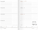 City lommekalender vinyl sort 2021 7 x 10 cm Mayland