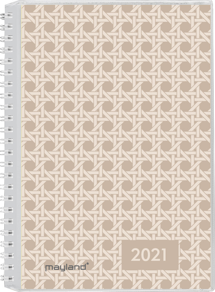 Ugekalender A5 m/4 illu. pp 2021 Mayland