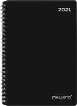 Ugekalender A5 international pp sort 2021 Mayland