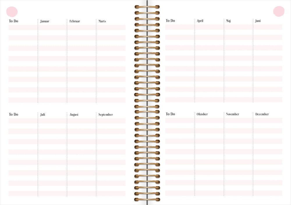 Life Planner Pink, 1 dag