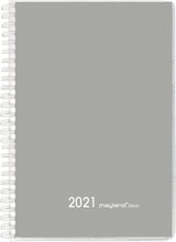 Basic A5 ugekalender grå pp 2021 15 x 21 cm Mayland