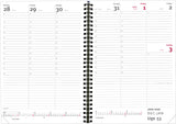 Eco line A5 ugekalender sort 2021 15 x 21 cm Mayland