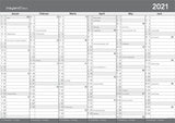 Kontorkalender A2 whiteboard 2021 Mayland