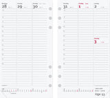 System pp ugekalender højformat mappe i skind brun Mayland