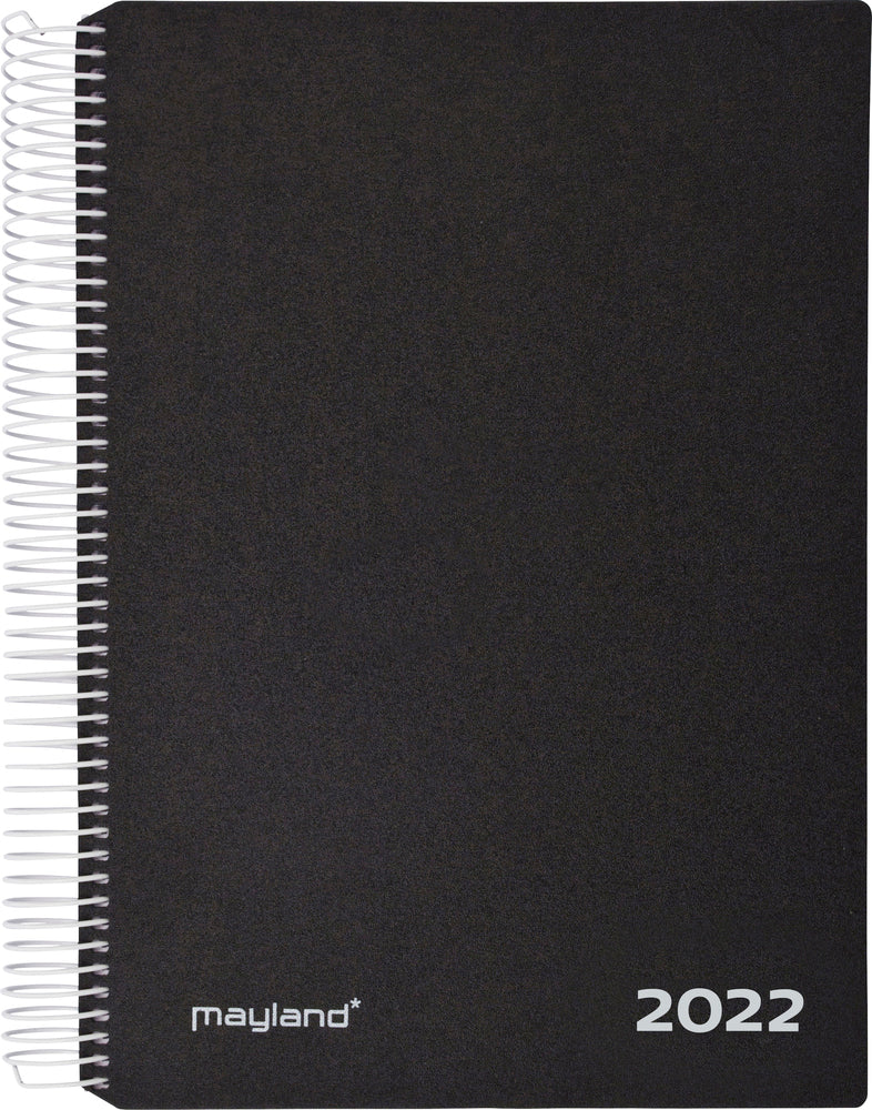 Timekalender 1 dag pp sort 2022 17 x 23,5 cm Mayland