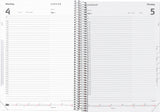 Timekalender 1 dag pp sort 2022 17 x 23,5 cm Mayland
