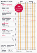 Projekt planner brun 2023 80 x 30 cm Mayland