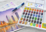 Watercolour Faber-Castell 48 ass i palette+water brush