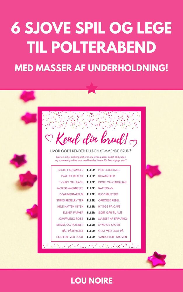 6 sjove spil og lege til polterabend