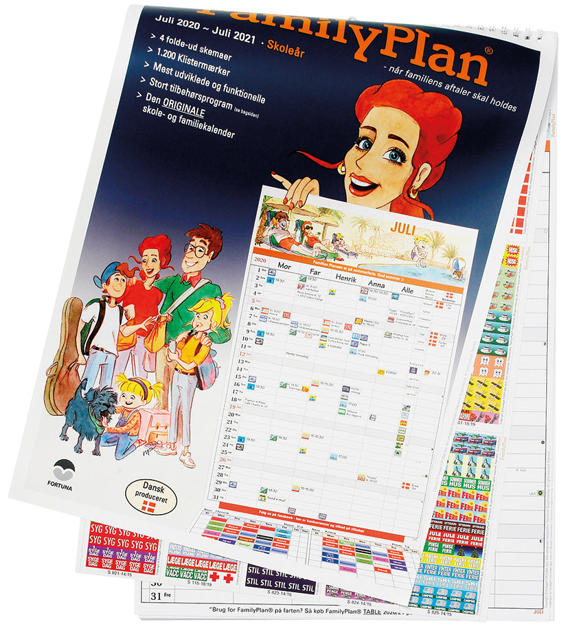 Familiekalender familyplan 2020/21 5-pers.