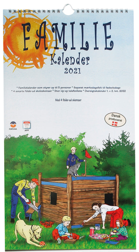 Familiekalender 2021 vejr 5 person
