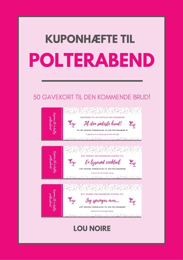 Kuponhæfte til polterabend
