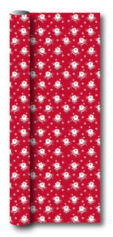 Gavepapir rød nisse m/vanter 3 m x 70 cm