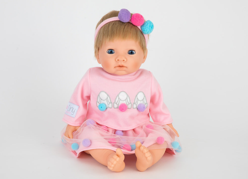 Tiny treasures bunny pom pom outfit