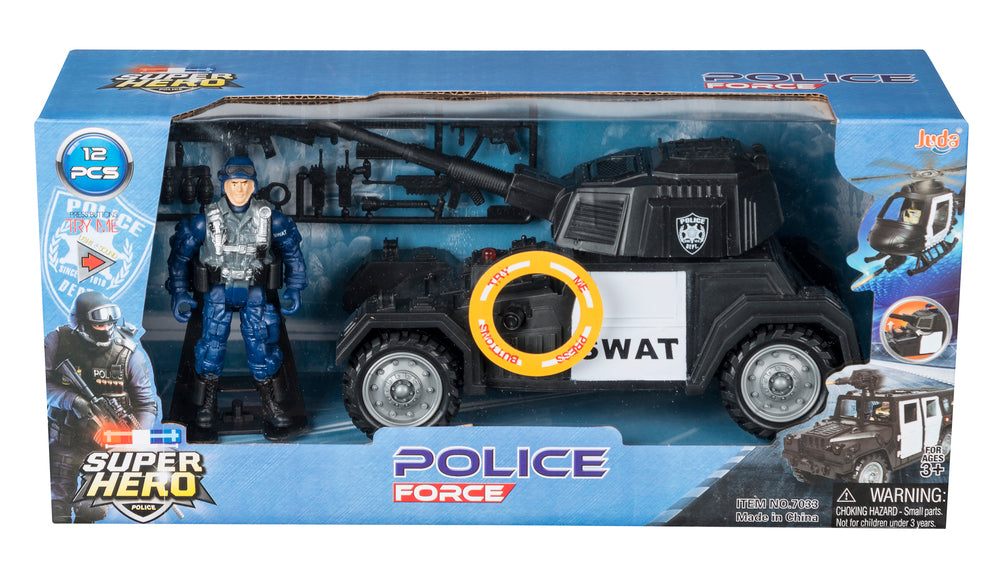 Swat køretøj og figur asst