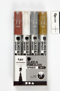 Glas og porcelænstusser 1-2 mm brun, hvid, guld, sølv.