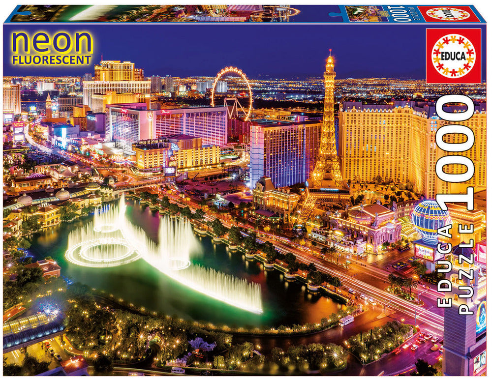Puslespil neon las vegas 1000 brikker