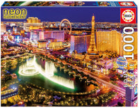 Puslespil neon las vegas 1000 brikker