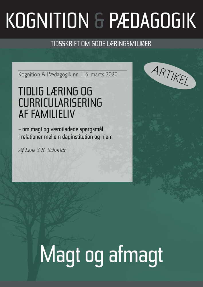 Tidlig læring og curricularisering