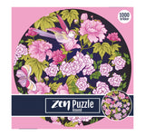 Zen puslespil rund lilla blomster 1000 brikker