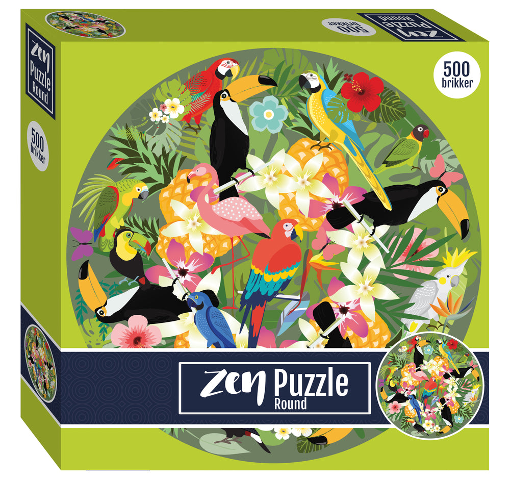Zen puslespil rund tucan 500 brikker