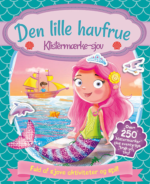 Aktivitetsbog med stickers - Den lille havfrue