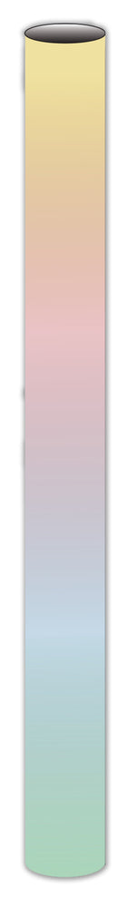 Bogbind/gavepapir lamineret 70cmx2m regnbue pastel