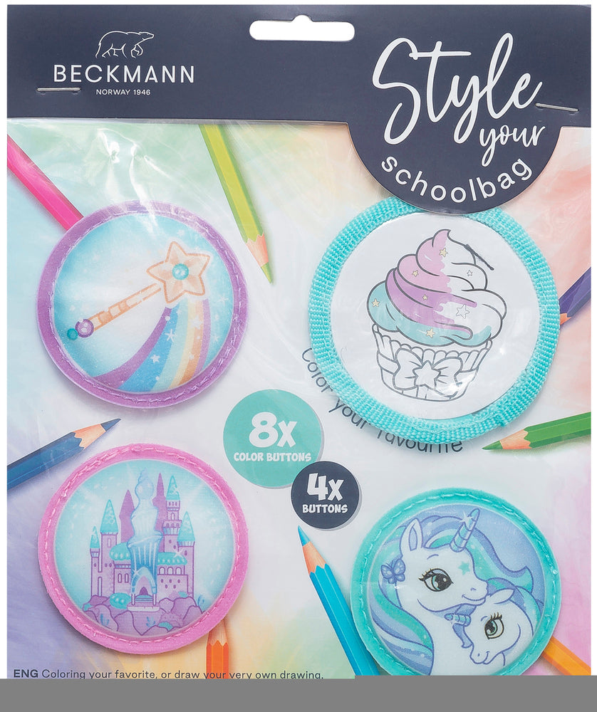 Klettis Beckmann mint 4 stk velcro tilbehør