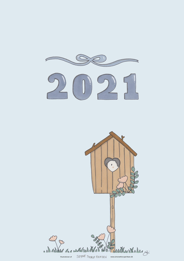 2021 familiekalender af Simone Thorup Eriksen