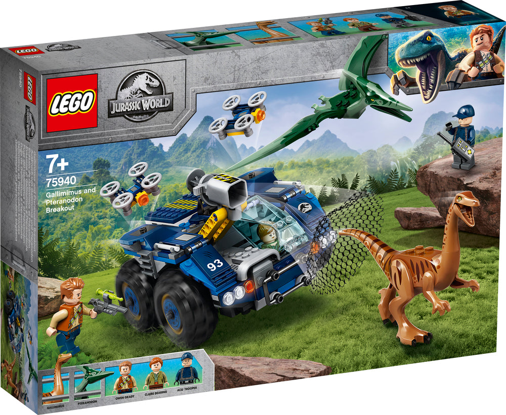75940 LEGO Jurassic World Gallimimus og Pteranodon flugt