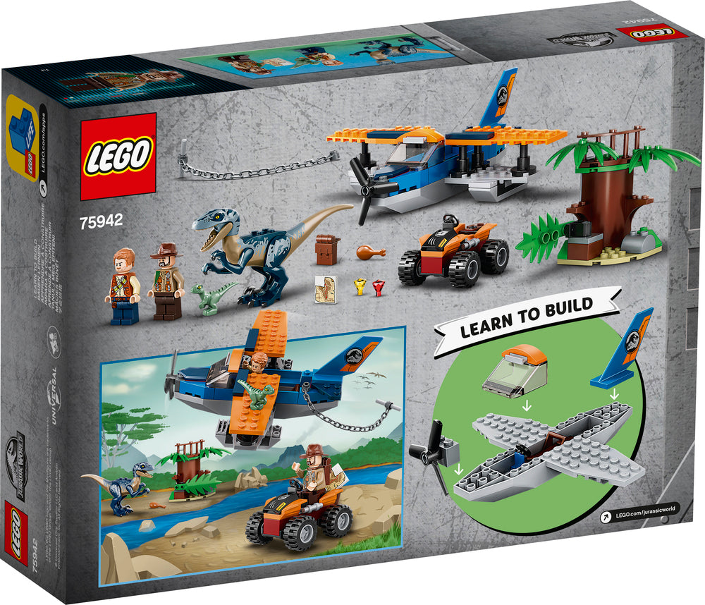 75942 LEGO Jurassic World Velociraptor flyredningsmission