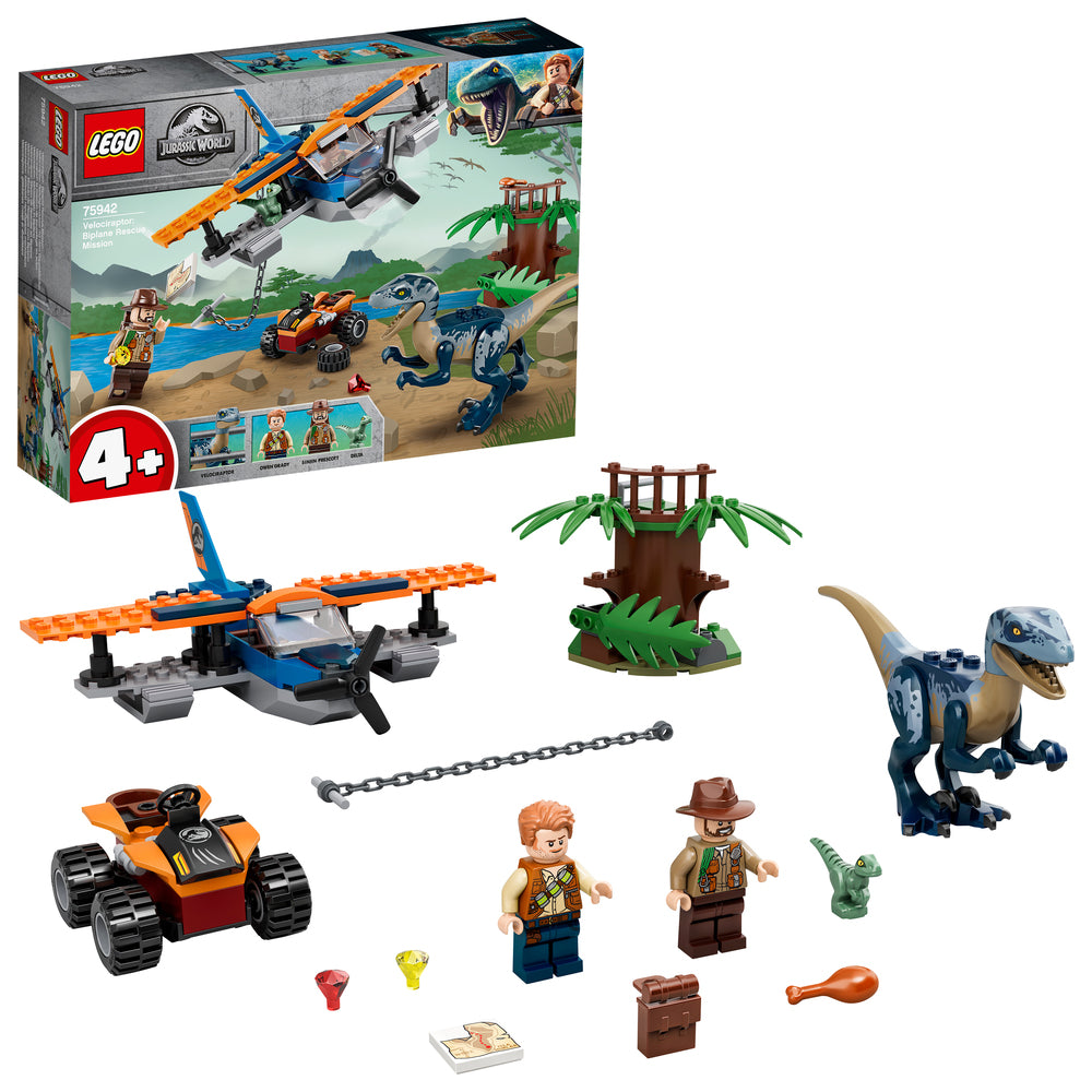 75942 LEGO Jurassic World Velociraptor flyredningsmission