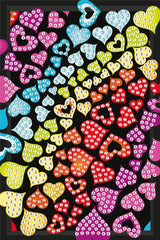 Diamond Art børn hjerter 10x15 cm