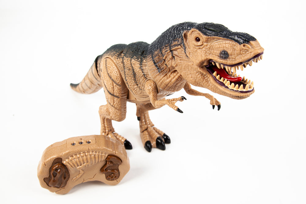 RC Tyrannosaurus med spray, lys og lyd