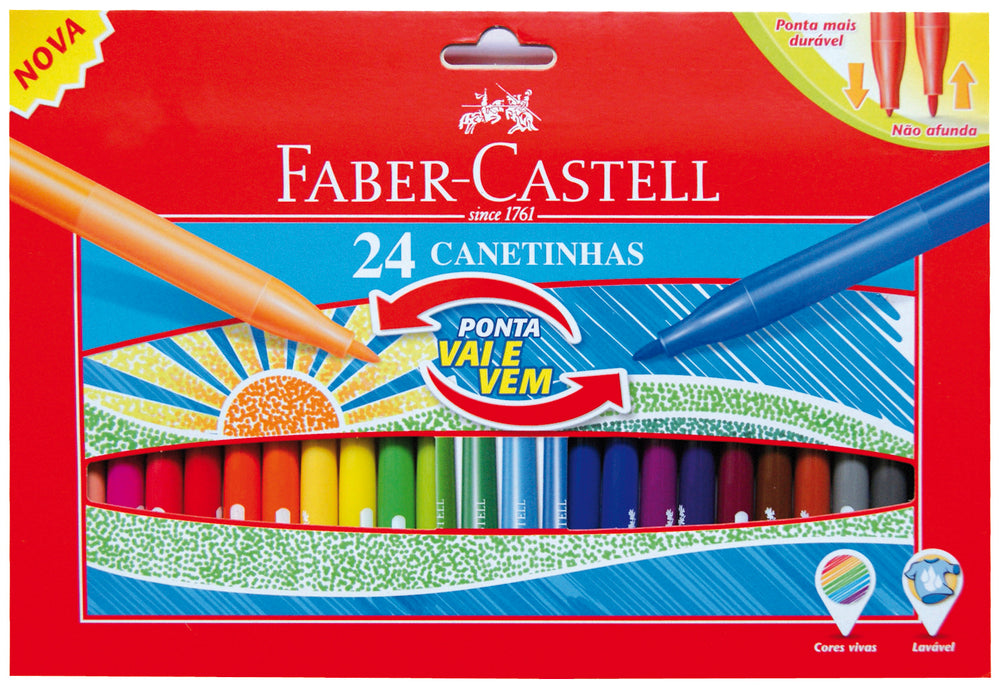 Tusser Fiber Faber-Castell æske m. 24 stk.