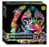 Zen puslespil black løve 500 brikker rund