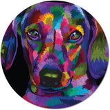 Zen puslespil black hund 500 brikker rund