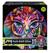 Zen puslespil black ansigt 500 brikker rund