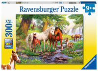 Puslespil Horses by the stream 300 brikker
