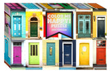 Puslespil Color me happy døre collage 1000 brikker