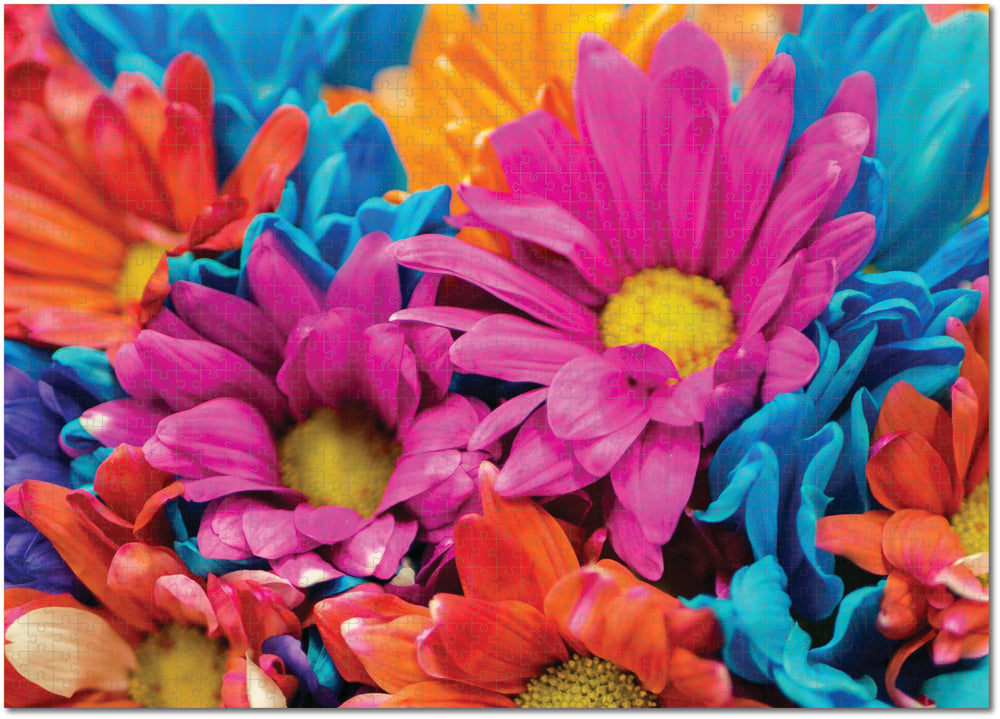 Puslespil Color me happy blomster 1000 brikker