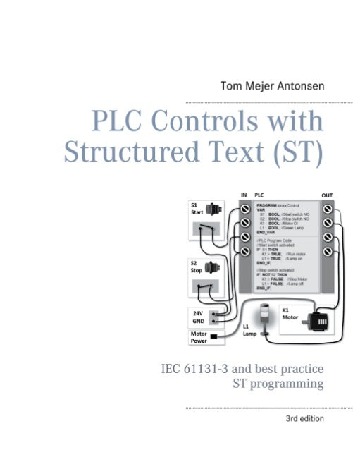 PLC Controls with Structured Text (ST), V3 Monochrome