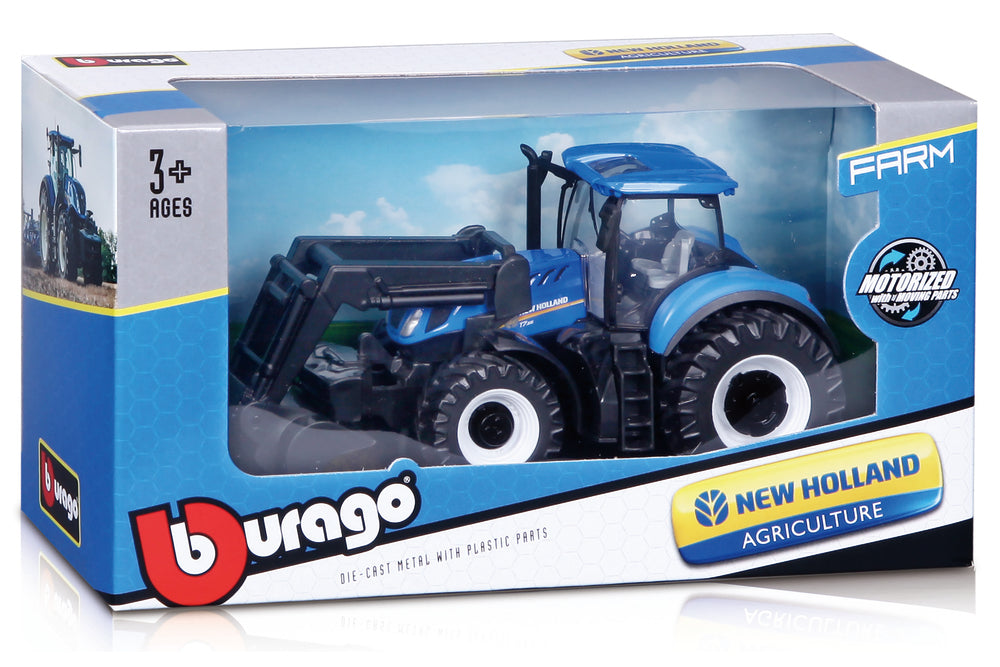 N.H. T7.615 traktor med frontlæsser 10 cm