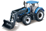 N.H. T7.615 traktor med frontlæsser 10 cm